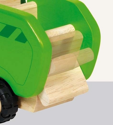 Samochód drewniany - śmieciarka