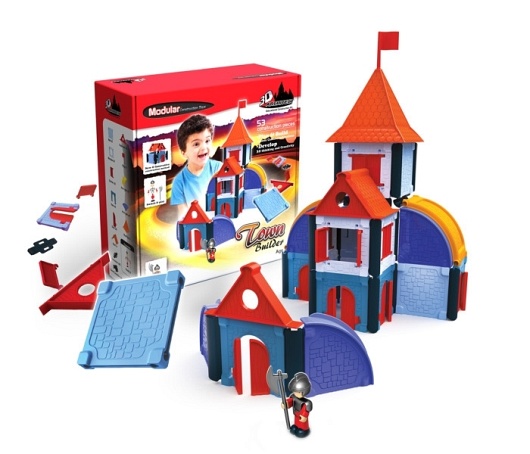 Modular Town Builder 53 el. + 1 figurka