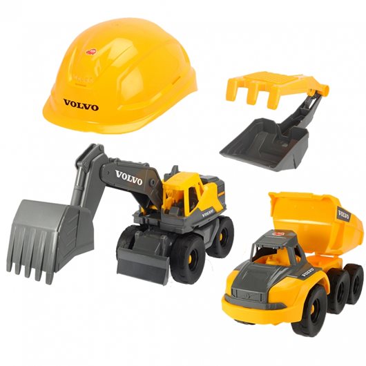 Zestaw budowlany Volvo + akcesoria