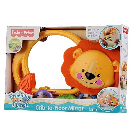 Uśmiechnięty Lew z lusterkiem