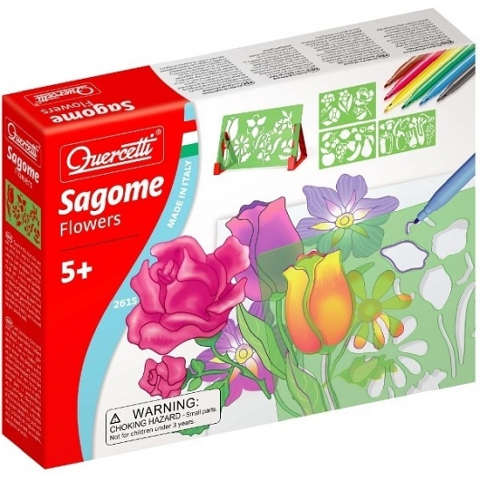 Szablony z pisakami - kwiaty