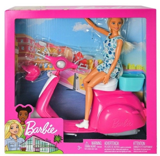 Lalka Barbie + skuter