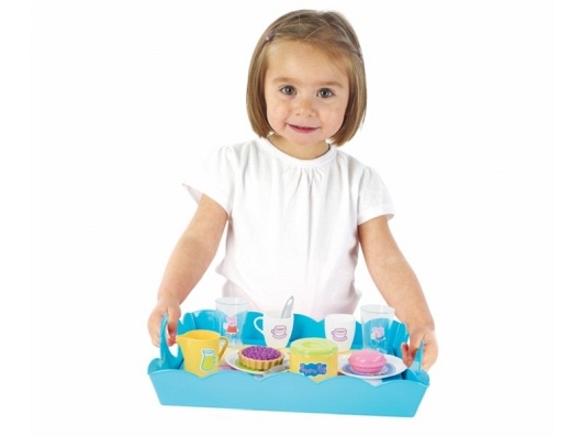 Świnka Peppa - Taca z zastawą