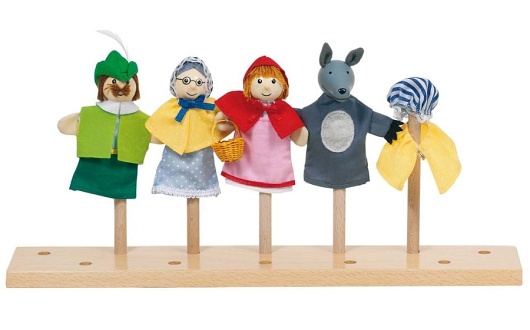 Pacynki na palec. Czerwony Kapturek