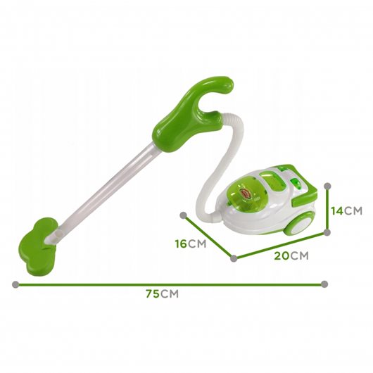 Odkurzacz biało-zielony