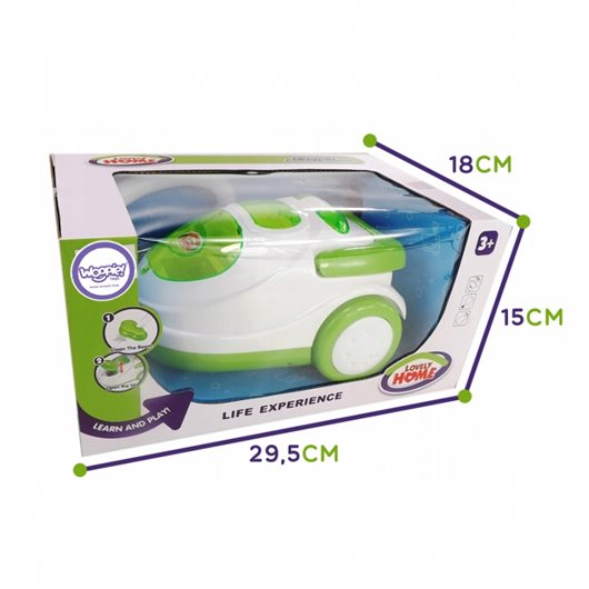 Odkurzacz biało-zielony