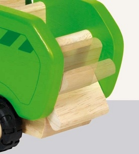 Samochód drewniany - śmieciarka