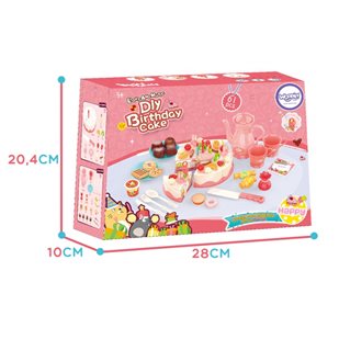 Tort urodzinowy + zestaw do herbaty