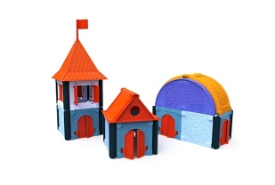 Modular Town Builder 53 el. + 1 figurka