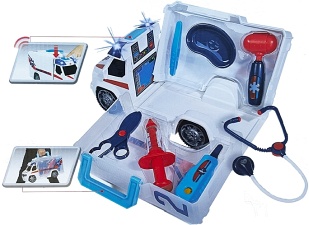 Ambulans z zestawem lekarskim