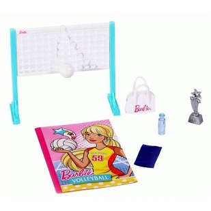 Lalka Barbie i Chelsea - trening siatkówki