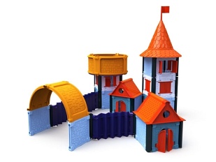 Modular Castle Architect 85 el. + 2 figurki