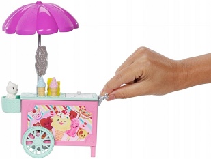 Barbie. Chelsea - wózek z lodami