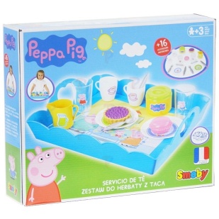 Świnka Peppa - Taca z zastawą