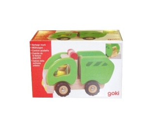 Samochód drewniany - śmieciarka
